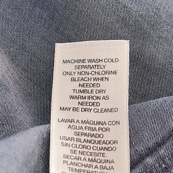 Chico’s Shirt Size 2 (12) Lace Up Cotton Popover - Picture 16 of 16